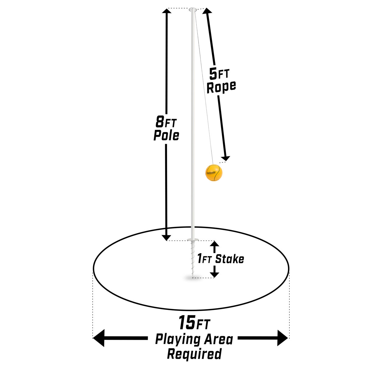 Tetherball Setup